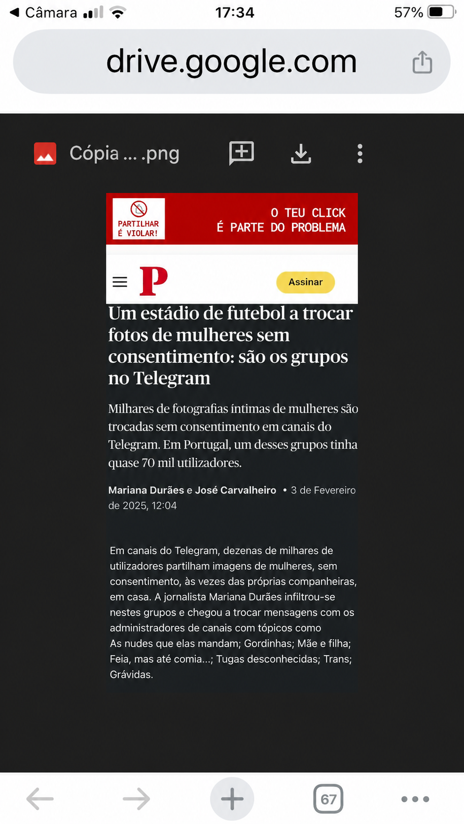 Partilhar é violar