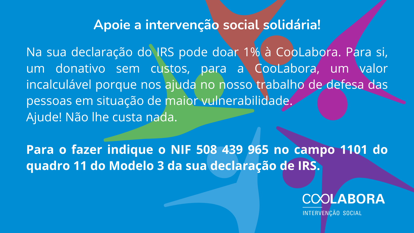 O seu IRS pode mudar vidas – e não lhe custa nada!
